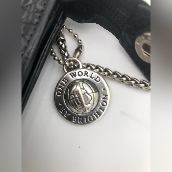 BRIGHTON leather crossbody, chain strap 💞 - Picture 2 of 10